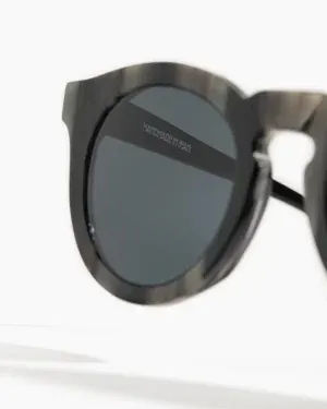 Round dark gray